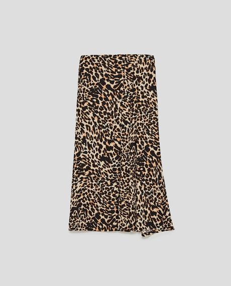 Falda De Leopardo De Zara