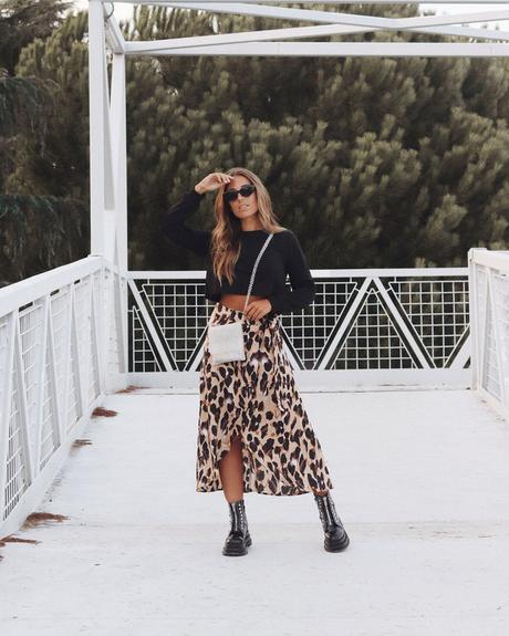 Falda De Leopardo De Zara