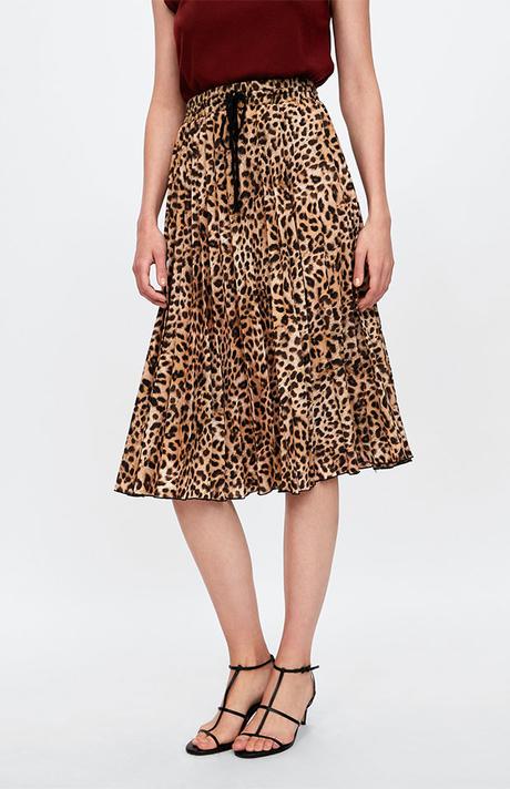 Falda De Leopardo De Zara