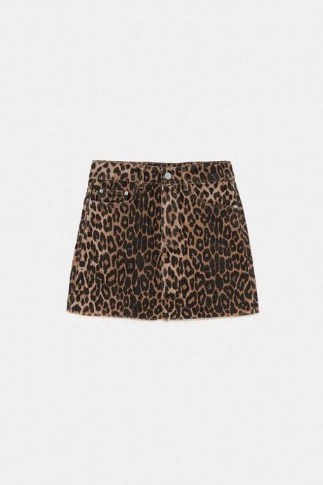 Falda De Leopardo De Zara