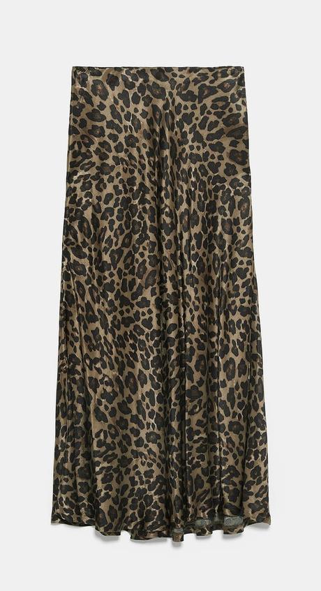 Falda De Leopardo De Zara