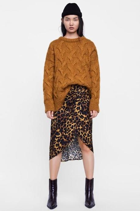 Falda De Leopardo De Zara