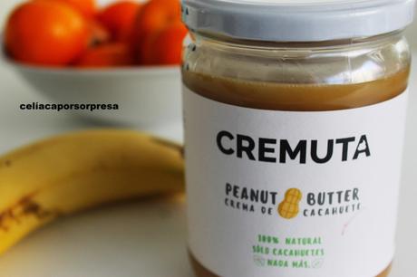 CREMUTA, CREMA DE CACAHUETE SIN GLUTEN Y 100% NATURAL