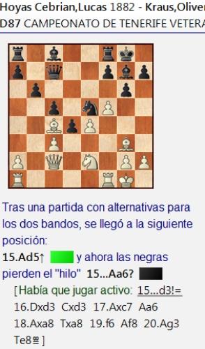 Dos partidas decisivas en la 5ª ronda del Campeonato Veterano de Tenerife 2020 Dos partidas decisivas en la 5ª ronda del Campeonato Veterano de Tenerife 2020