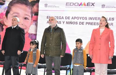 RECIBEN NIÑOS DE PREESCOLAR REGIÓN XIV TEPOTZOTLÁN APOYOS INVERNALES