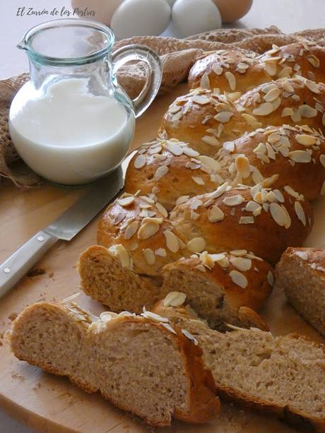 Trenza sueca de cardamomo con gofio