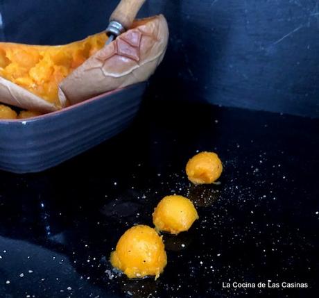 Calabaza de invierno asada al horno. Acompañamiento Calabaza de invierno asada al horno. Acompañamiento