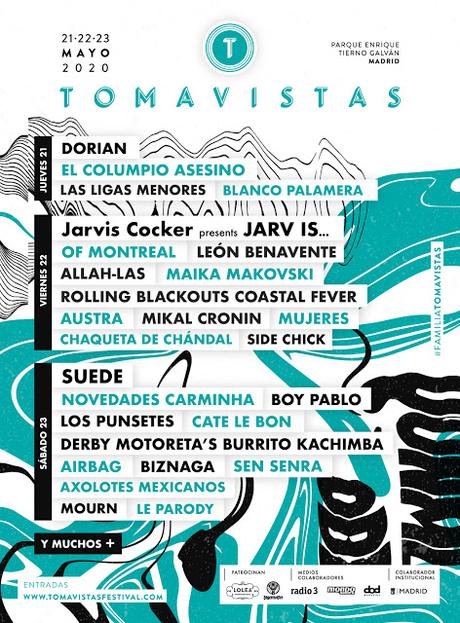 Tomavistas 2020: Of Montreal, Rolling Blackouts Coastal Fever, Dorian, Los Punsetes, Derby Motoreta's Burrito Kachimba, Airbag...