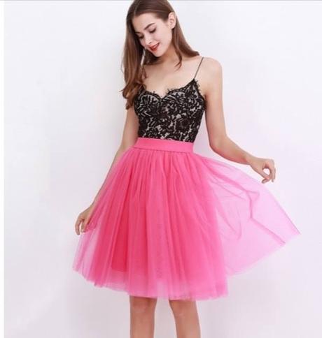 Falda Tul Blanca Mujer