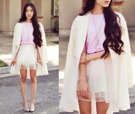 Falda Tul Blanca Mujer