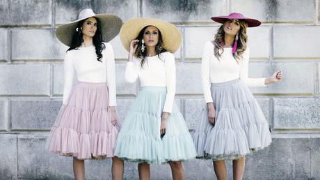 Falda Tul Blanca Mujer