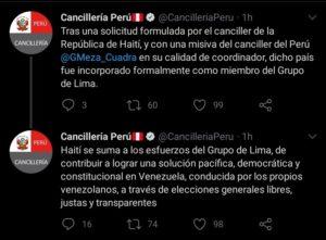 Conozca el nuevo integrante del Grupo de Lima