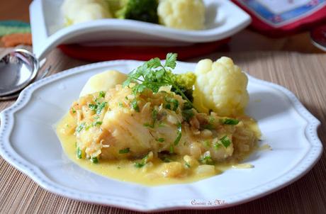 Bacalao encebollado al cava