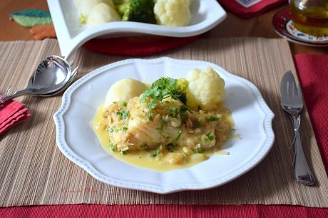 Bacalao encebollado al cava