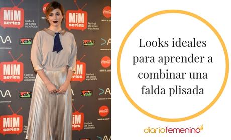 Look Falda Plisada Negra Corta