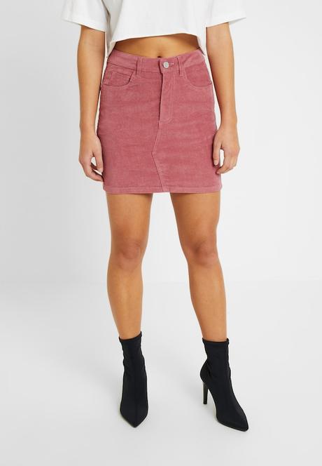 Falda Lapiz Color Rosa Palo