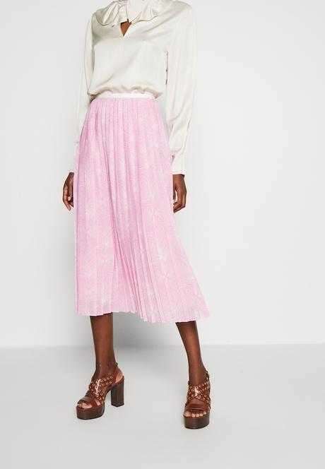 Falda Lapiz Color Rosa Palo