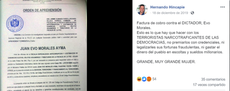 El Clan “Añez-Hincapié”: La Conexión Colombiana del Gobierno de Facto de #Bolivia (PARTE I)