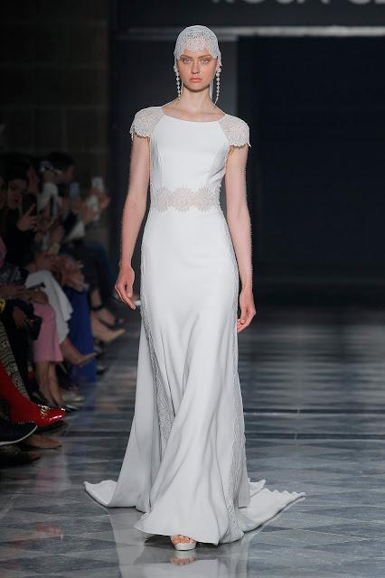 El Art Déco inspira la colección de novias 2020 de Rosa Clará que se ha presentado en la Valmont Barcelona Bridal Fashion Week