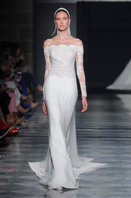 El Art Déco inspira la colección de novias 2020 de Rosa Clará que se ha presentado en la Valmont Barcelona Bridal Fashion Week
