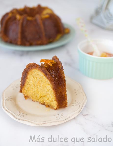 Bundt Cake de naranja con almíbar de naranja. Tierno y Súper jugoso. Bundt Cake de naranja con almíbar de naranja. Tierno y Súper jugoso.