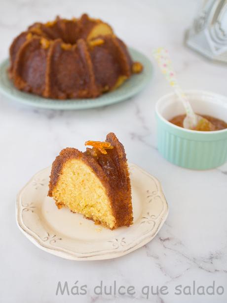 Bundt Cake de naranja con almíbar de naranja. Tierno y Súper jugoso. Bundt Cake de naranja con almíbar de naranja. Tierno y Súper jugoso.