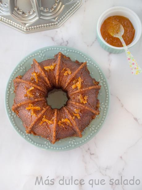 Bundt Cake de naranja con almíbar de naranja. Tierno y Súper jugoso. Bundt Cake de naranja con almíbar de naranja. Tierno y Súper jugoso.