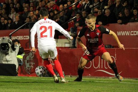 Crónica Mirandés 3 - Sevilla FC 1