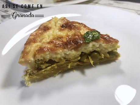 Quiché de guisantes con especias. Juego de blogueros 2.0 Quiché de guisantes con especias. Juego de blogueros 2.0