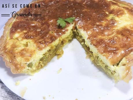 Quiché de guisantes con especias. Juego de blogueros 2.0 Quiché de guisantes con especias. Juego de blogueros 2.0