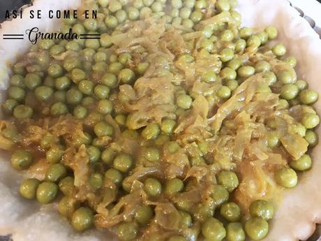 Quiché de guisantes con especias. Juego de blogueros 2.0 Quiché de guisantes con especias. Juego de blogueros 2.0