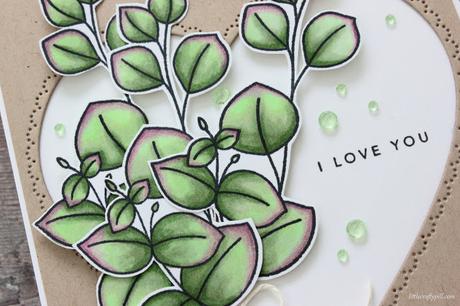 Leafy Valentine's Card