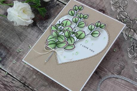 Leafy Valentine's Card