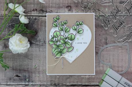 Leafy Valentine's Card