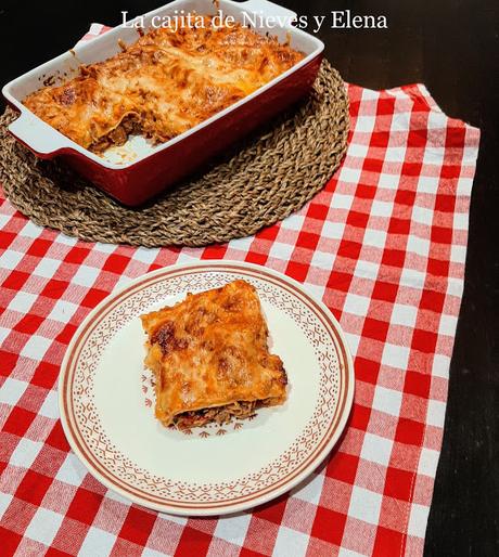 Lasaña de gulash Lasaña de gulash