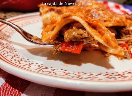 Lasaña de gulash Lasaña de gulash