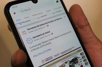 EXHORTA SECRETARÍA DE SALUD ESTATAL A CONSULTAR INFORMACIÓN OFICIAL DE CORONAVIRUS EN SUS REDES SOCIALES