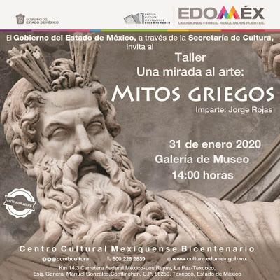 IMPARTEN TALLERES DE MITOLOGÍA GRIEGA, CELTA Y NÓRDICA EN CENTRO CULTURAL MEXIQUENSE BICENTENARIO