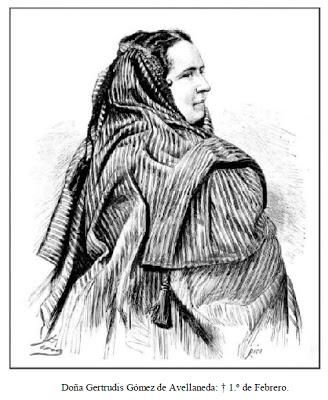 A Gertrudis Gómez de Avellaneda.en el aniversario 147 de su muerte.