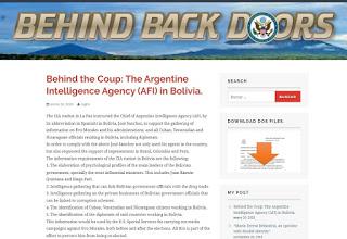 La CIA usó a la inteligencia argentina contra países del ALBA para derrocar a Evo
