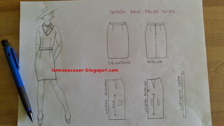 Patron Base Falda Paso A Paso