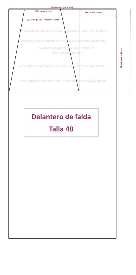 Patron Base Falda Paso A Paso