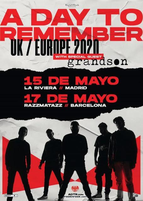 Conciertos de A Day To Remember en mayo en La Riviera y Razzmatazz
