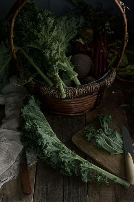 Sopa cremosa de alubias blancas con kale y romero #recetasdobleS {y un toque de cúrcuma para espantar los virus}