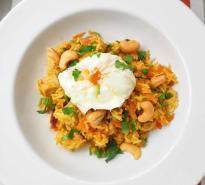 Receta de arroz basmati al curry con pollo y verduritas