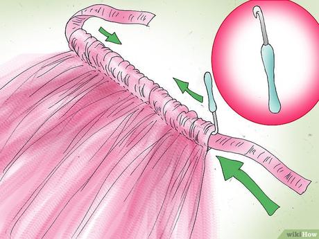 Falda De Tiras De Tela