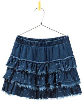 Falda De Tiras De Tela