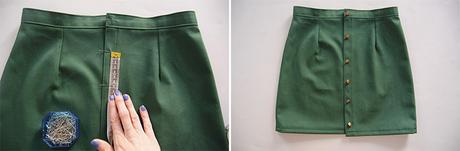 Falda De Tiras De Tela