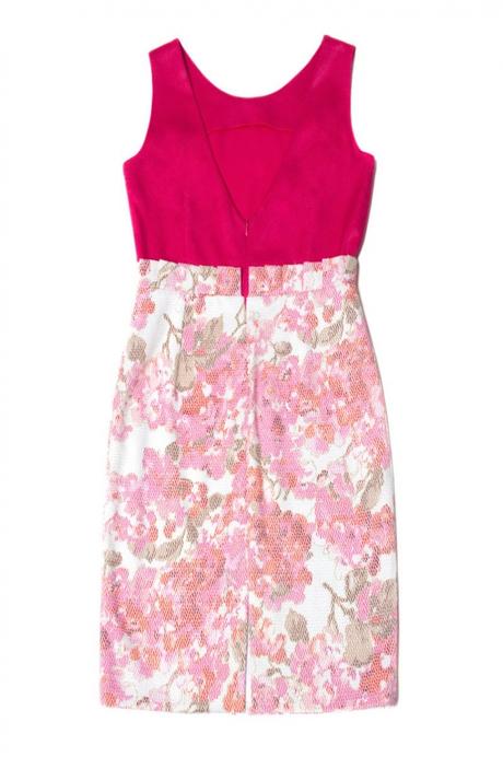 Falda Fucsia Volantes