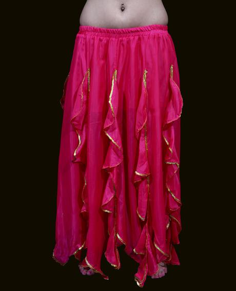 Falda Fucsia Volantes